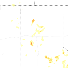 Regional Hail Map for Amarillo, TX - Sunday, July 5, 2026