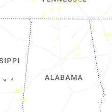 Regional Hail Map for Birmingham, AL - Sunday, July 5, 2026