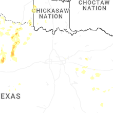 Regional Hail Map for Dallas, TX - Sunday, July 5, 2026