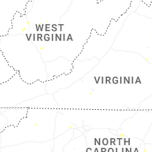 Regional Hail Map for Roanoke, VA - Sunday, July 5, 2026