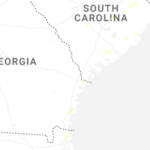 Regional Hail Map for Savannah, GA - Sunday, July 5, 2026