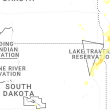 Regional Hail Map for Aberdeen, SD - Monday, July 6, 2026