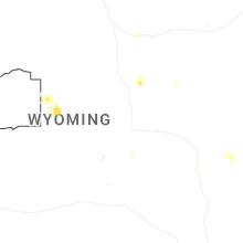 Regional Hail Map for Casper, WY - Monday, July 6, 2026