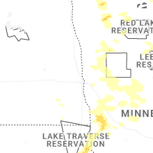 Regional Hail Map for Fargo, ND - Monday, July 6, 2026
