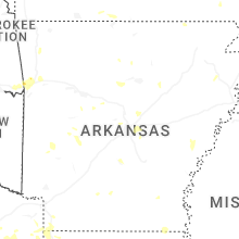Regional Hail Map for Little Rock, AR - Monday, July 6, 2026