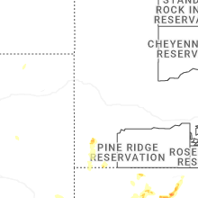 Regional Hail Map for Rapid City, SD - Monday, July 6, 2026