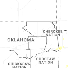 Regional Hail Map for Tulsa, OK - Monday, July 6, 2026