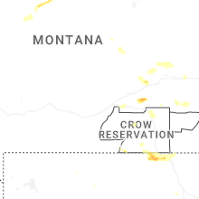 Regional Hail Map for Billings, MT - Wednesday, July 8, 2026