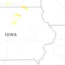 Regional Hail Map for Cedar Rapids, IA - Wednesday, July 8, 2026