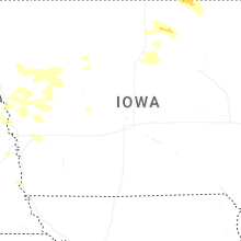 Regional Hail Map for Des Moines, IA - Wednesday, July 8, 2026