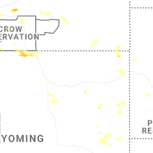 Regional Hail Map for Gillette, WY - Wednesday, July 8, 2026