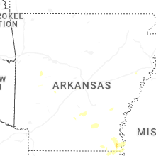 Regional Hail Map for Little Rock, AR - Wednesday, July 8, 2026