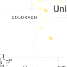 Regional Hail Map for Pueblo, CO - Wednesday, July 8, 2026
