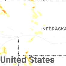 Regional Hail Map for North Platte, NE - Thursday, July 9, 2026