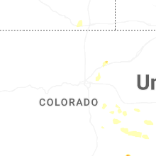 Regional Hail Map for Denver, CO - Friday, July 10, 2026