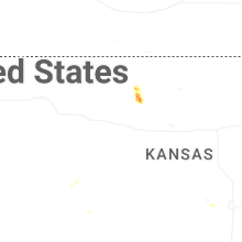 Regional Hail Map for Hays, KS - Friday, July 10, 2026