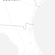 Regional Hail Map for Jacksonville, FL - Friday, July 10, 2026