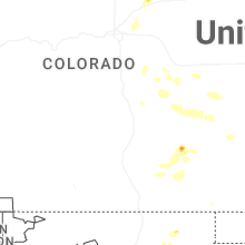 Regional Hail Map for Pueblo, CO - Friday, July 10, 2026