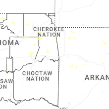 Regional Hail Map for Fort Smith, AR - Saturday, July 11, 2026