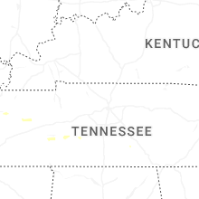 Regional Hail Map for Nashville, TN - Saturday, July 11, 2026