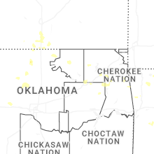 Regional Hail Map for Tulsa, OK - Saturday, July 11, 2026