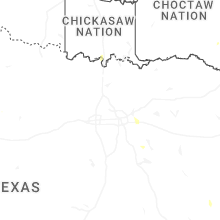 Regional Hail Map for Dallas, TX - Sunday, July 12, 2026
