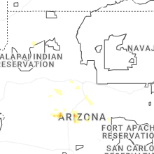 Regional Hail Map for Flagstaff, AZ - Sunday, July 12, 2026