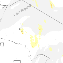 Regional Hail Map for Marquette, MI - Sunday, July 12, 2026