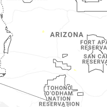 Regional Hail Map for Phoenix, AZ - Monday, July 13, 2026