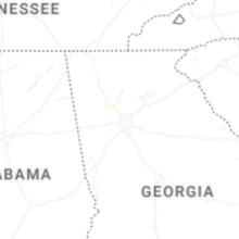 Regional Hail Map for Atlanta, GA - Tuesday, July 14, 2026