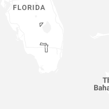 Regional Hail Map for Miami, FL - Tuesday, July 14, 2026