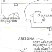 Regional Hail Map for Flagstaff, AZ - Wednesday, July 15, 2026