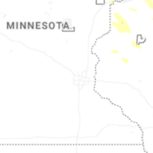 Regional Hail Map for Minneapolis, MN - Friday, July 17, 2026