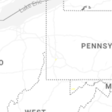 Regional Hail Map for Pittsburgh, PA - Friday, July 17, 2026