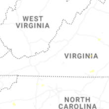 Regional Hail Map for Roanoke, VA - Saturday, July 18, 2026