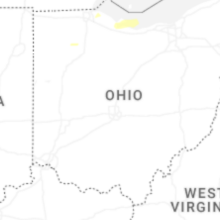 Regional Hail Map for Columbus, OH - Monday, July 20, 2026