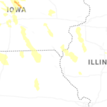Regional Hail Map for Kahoka, MO - Monday, July 20, 2026