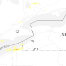 Regional Hail Map for Buffalo, NY - Tuesday, July 21, 2026