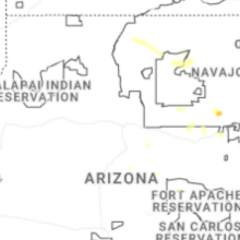 Regional Hail Map for Flagstaff, AZ - Tuesday, July 21, 2026