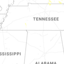 Regional Hail Map for Florence, AL - Tuesday, July 21, 2026