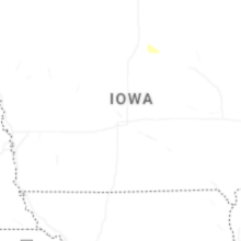 Regional Hail Map for Des Moines, IA - Sunday, July 26, 2026