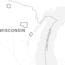 Regional Hail Map for Green Bay, WI - Sunday, July 26, 2026