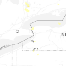 Regional Hail Map for Buffalo, NY - Monday, July 27, 2026