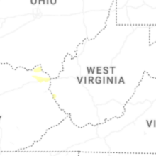 Regional Hail Map for Charleston, WV - Monday, July 27, 2026