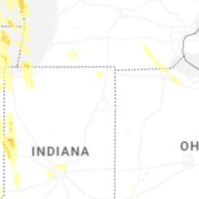 Regional Hail Map for Fort Wayne, IN - Monday, July 27, 2026