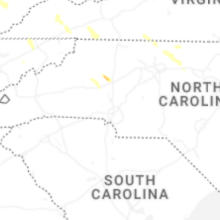 Regional Hail Map for Charlotte, NC - Tuesday, July 28, 2026