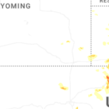 Regional Hail Map for Laramie, WY - Tuesday, July 28, 2026