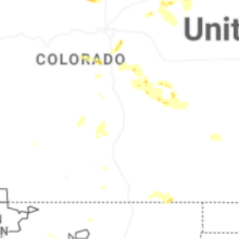 Regional Hail Map for Pueblo, CO - Tuesday, July 28, 2026