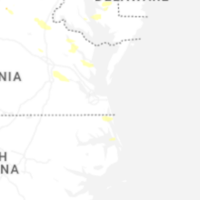 Regional Hail Map for Virginia Beach, VA - Tuesday, July 28, 2026