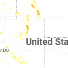 Regional Hail Map for Yuma, CO - Tuesday, July 28, 2026